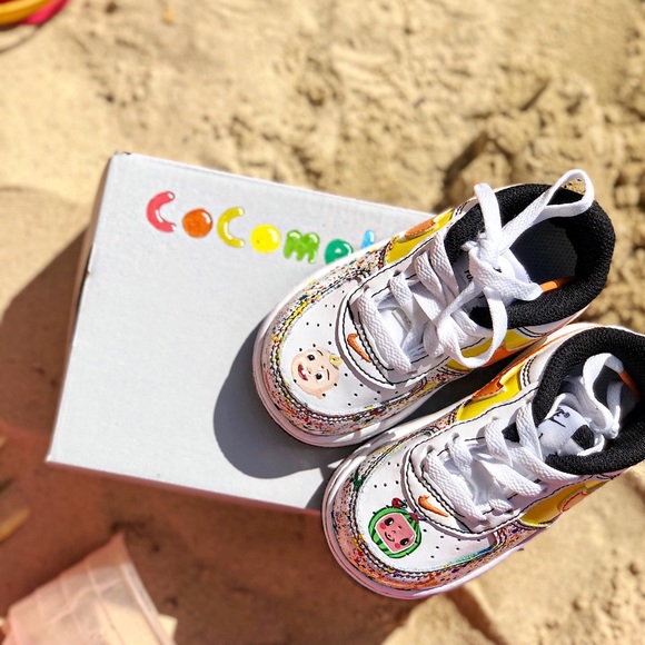 Custom Painted Cocomelon Nike Air Force 1s